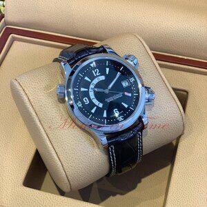 Jaeger-LeCoultre Master Compressor Memovox Alarm, Black Dial - Stainless Steel